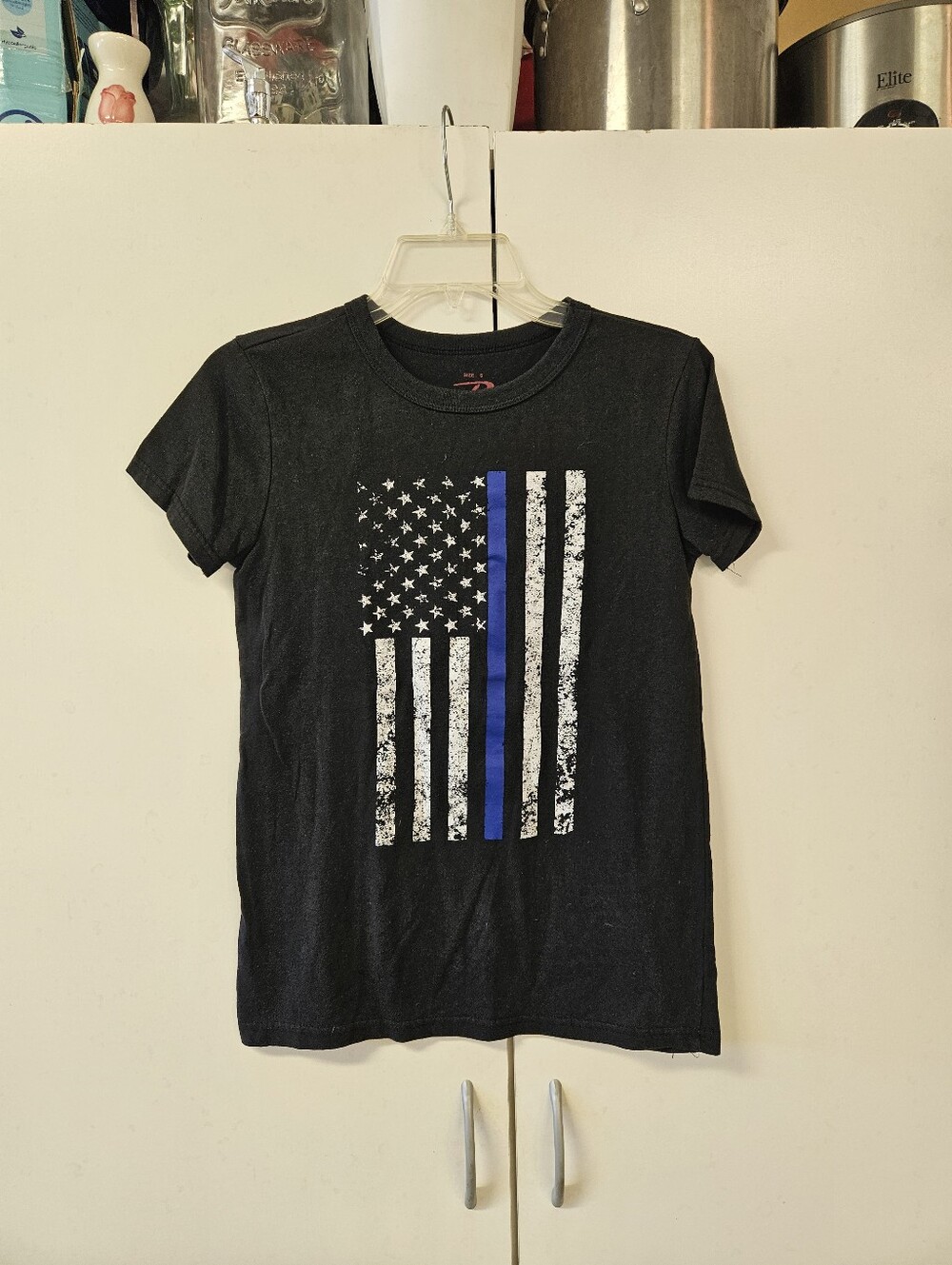 Blue Lives Matter Flag Rothco T Shirt Womens Size Small Like New